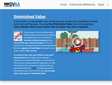 Tablet Screenshot of diminishedvalue.net