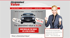 Desktop Screenshot of diminishedvalue.com